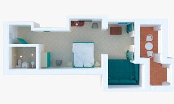Фото номера Двухместный номер с 1 кроватью и террасой Отель Oliva Blanc г. Бердянск 8